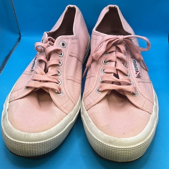 Superga light pink sneaker shoes, women’s size 10 - Picture 3 of 7